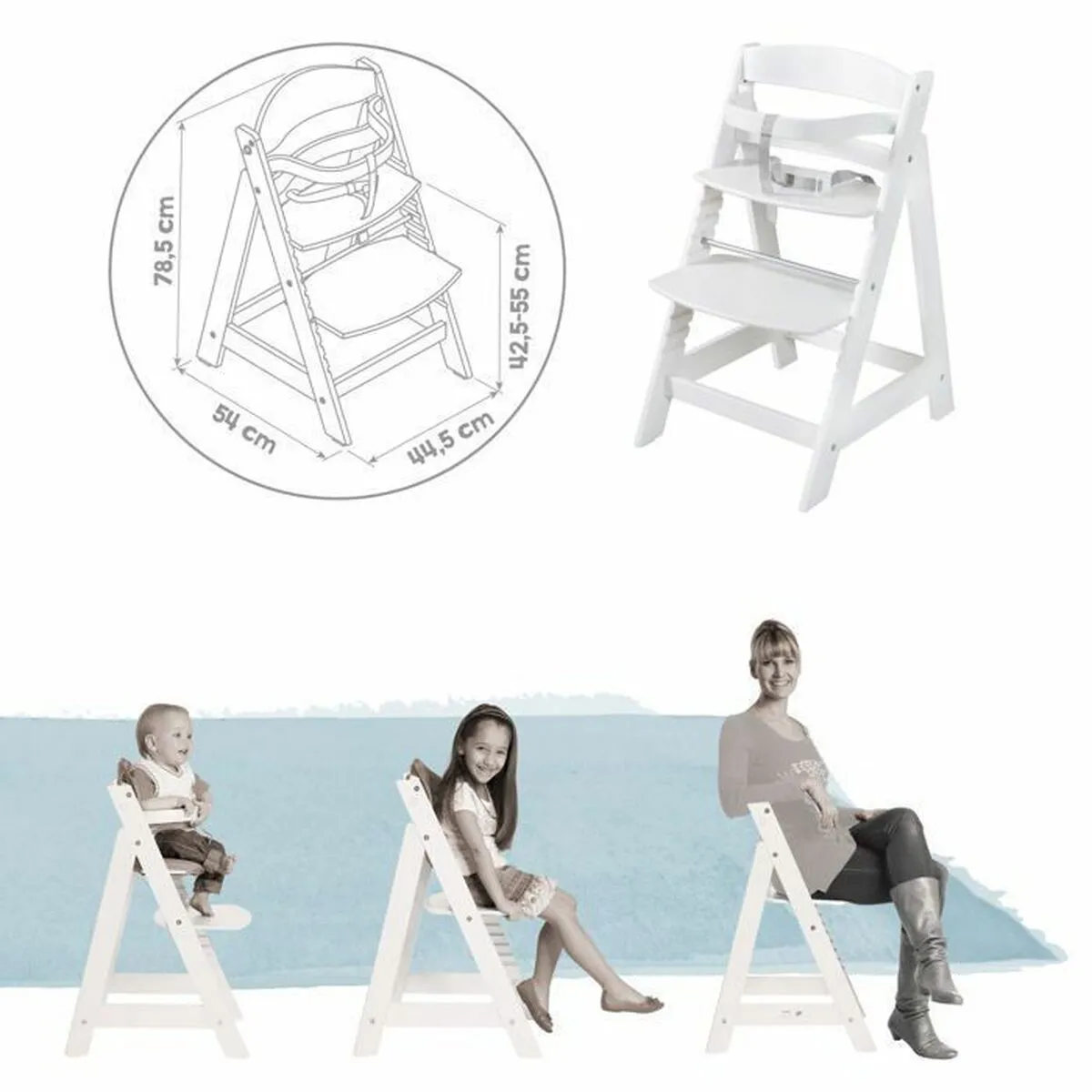 ROBA Chaise haute 75063WEV190