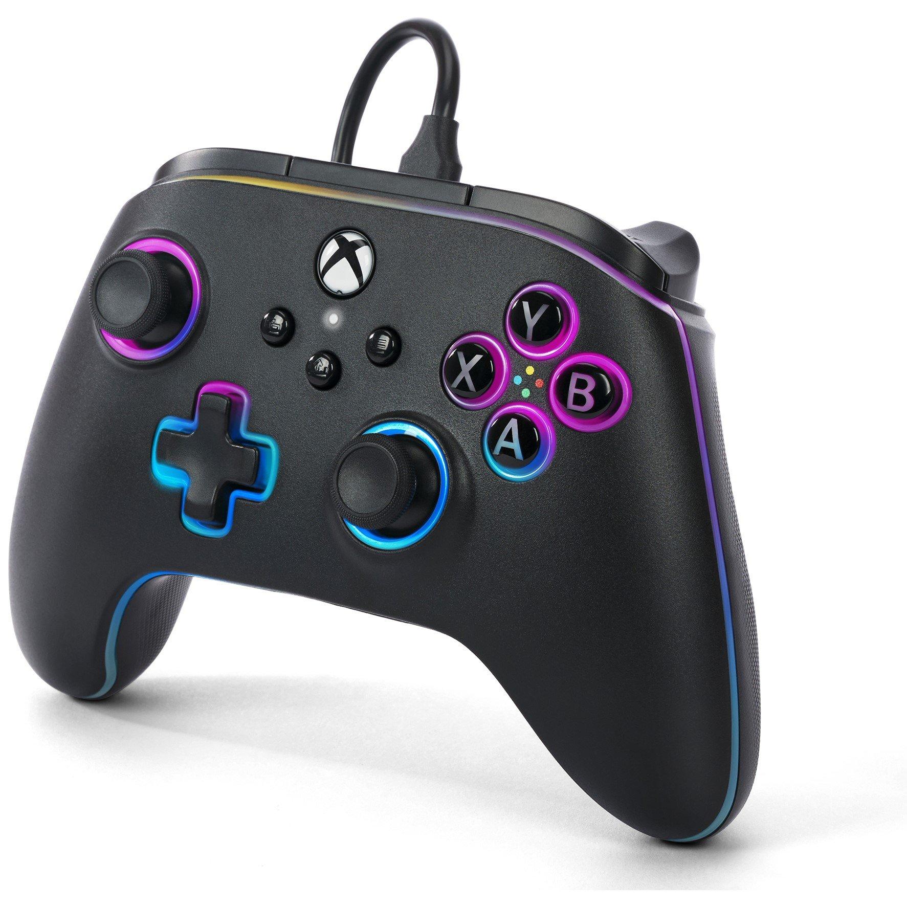 PowerA Advantage Wired Controller for Xbox Series XS with Lumectra  RGB LED Strip Black