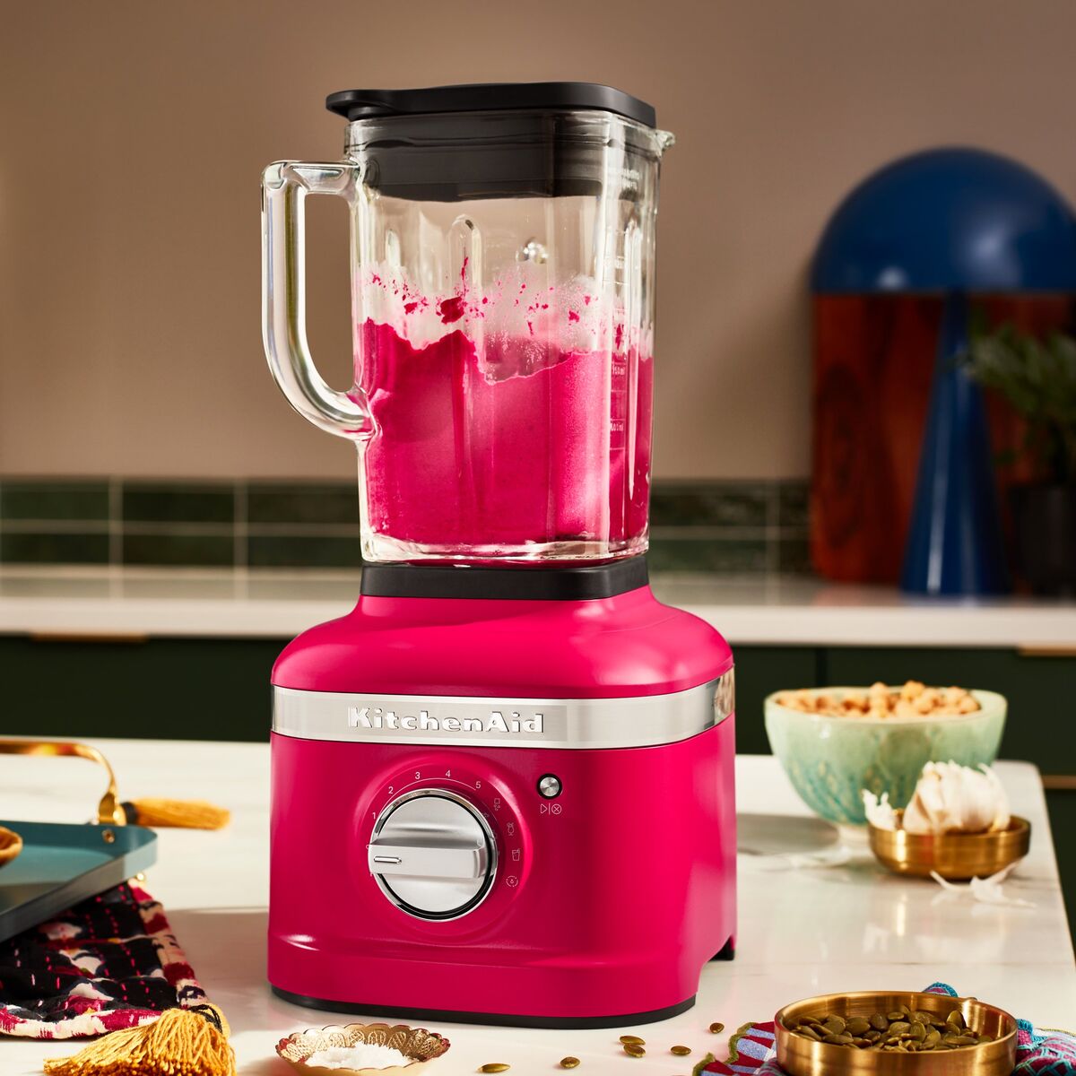 Artisan K400 blender, hibicus