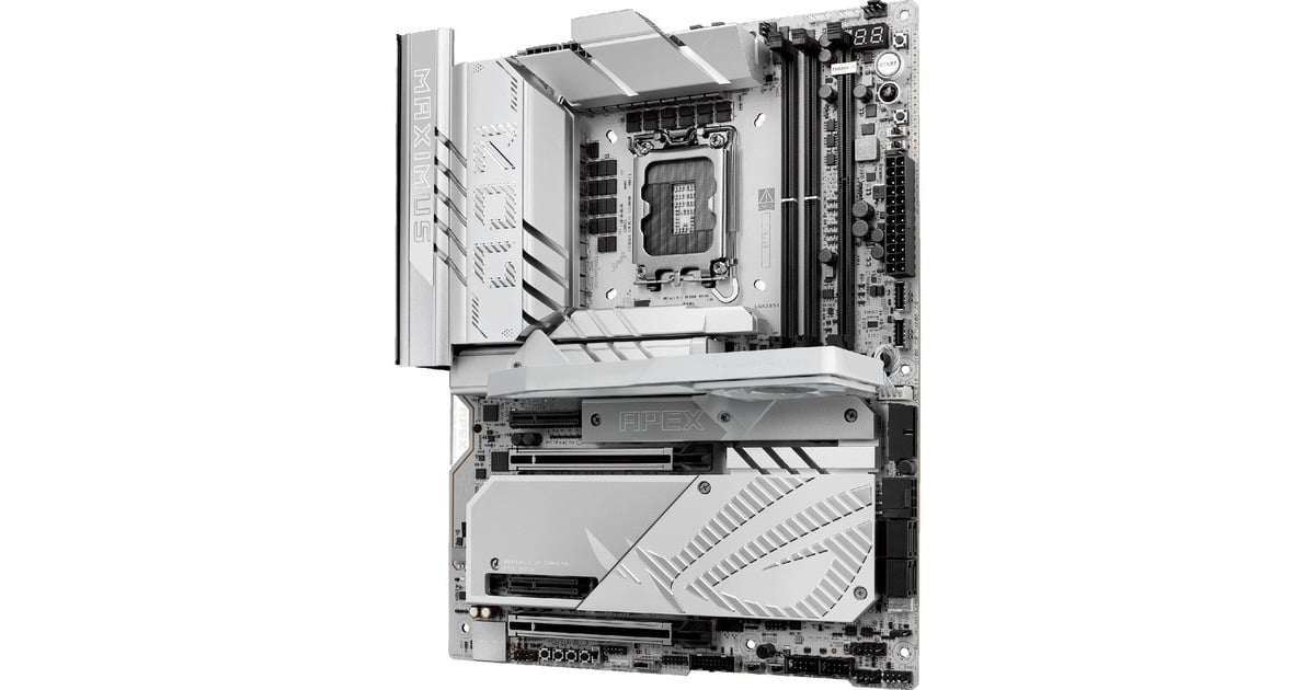ASUSROG MAXIMUS Z890 APEX socket 1851 moederbord  (RAID, 5Gb-LAN, Wi-Fi 7, BT, Sound, ATX)