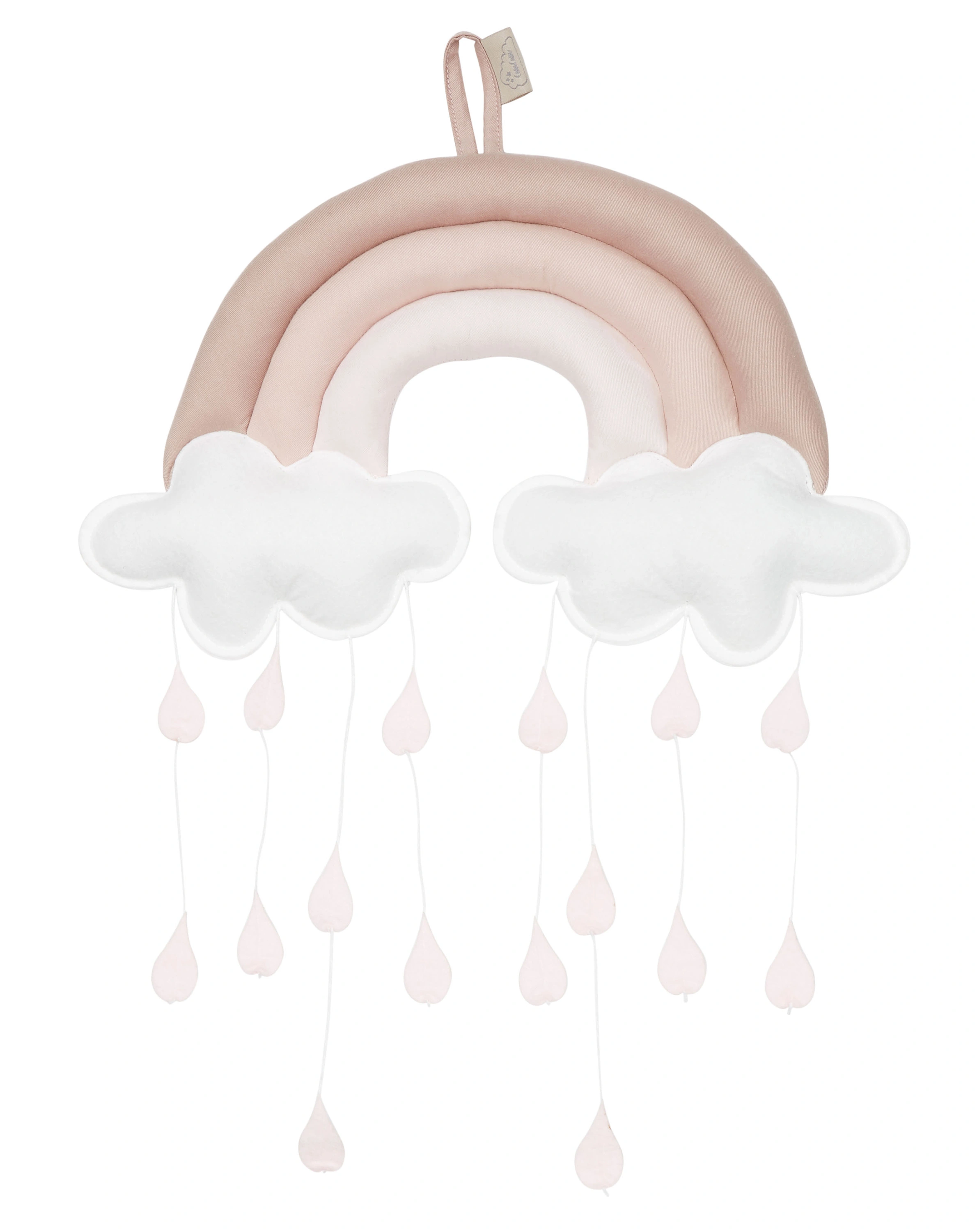Baumwoll-Mobile REGENBOGEN in dusty rose