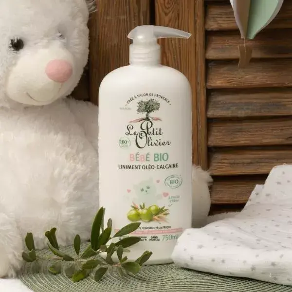 Le Petit Olivier - Linimento Oleo-Calcário Orgânico - Desde o Nascimento 750ml