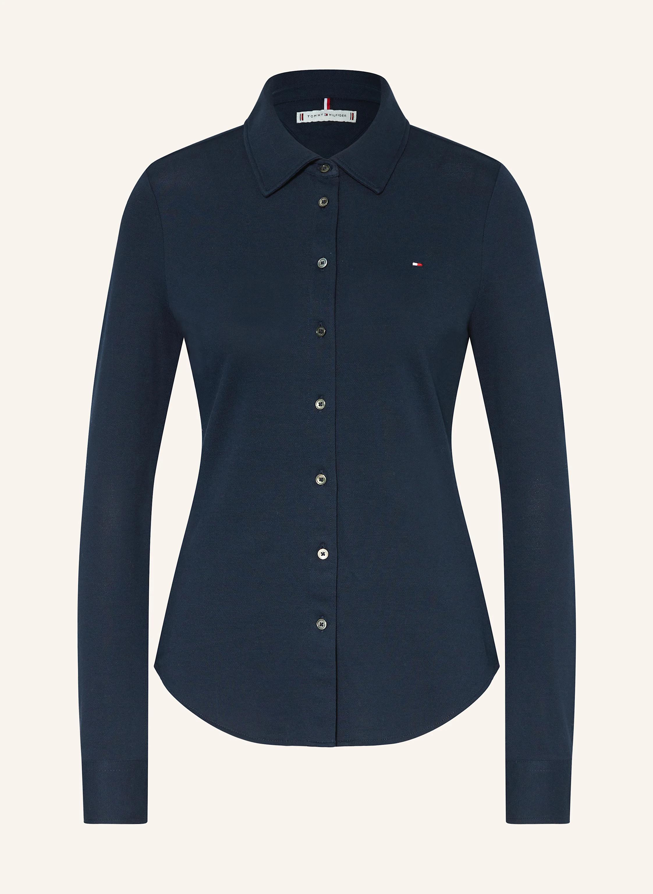 TOMMY HILFIGER Hemdbluse aus Piqué