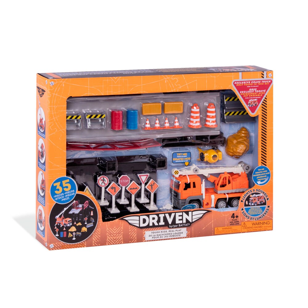 Driven Spielset Construction Baustelle Brücke