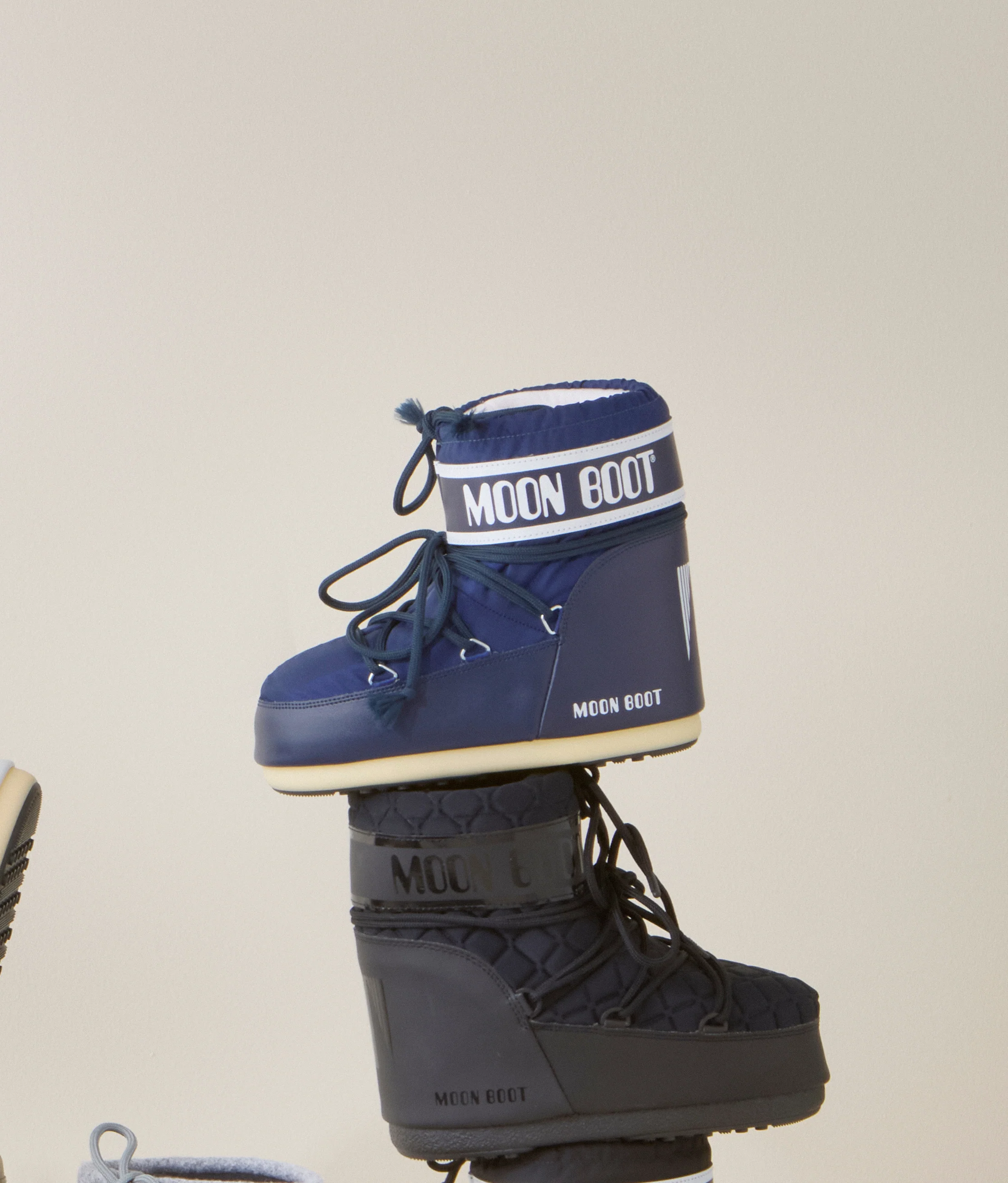 MOON BOOT  Icon Low Nylon støvle - blå