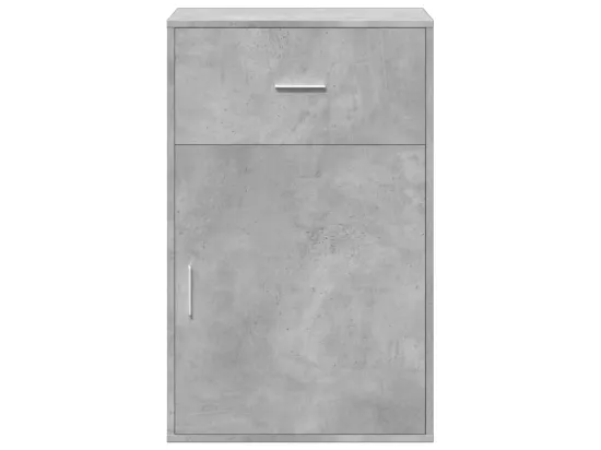 Armoire de rangement gris béton 56,5x39x90 cm bois d'ingénierie