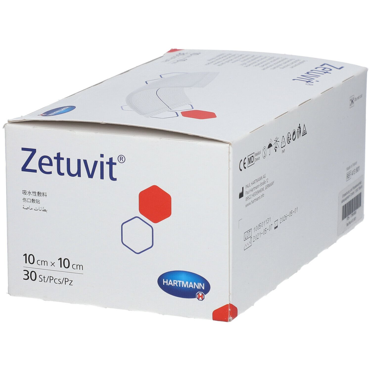 Zetuvit® Saugkompressen unsteril 10 x 10 cm