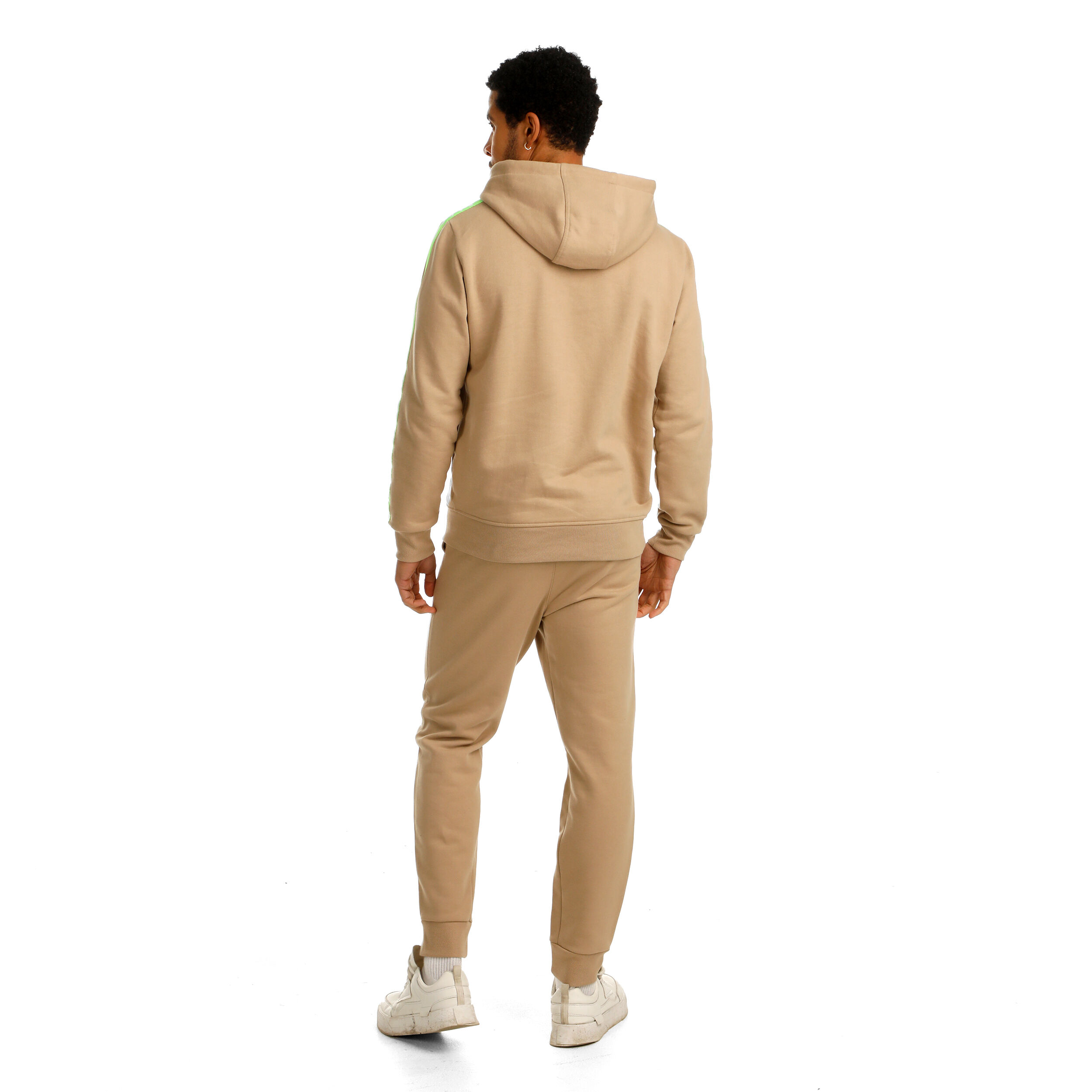 Quiet Please Wild Easy Pantalon Survêtement Hommes - Beige , Vert Fluo