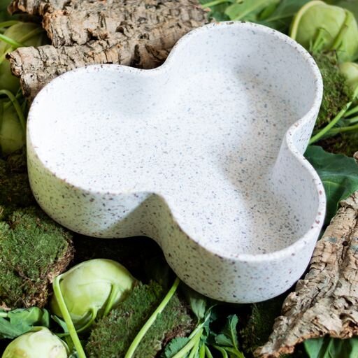 Humdakin  Terrazzo bowl - rød/beige