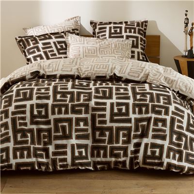 Linge de lit graphique ethnique