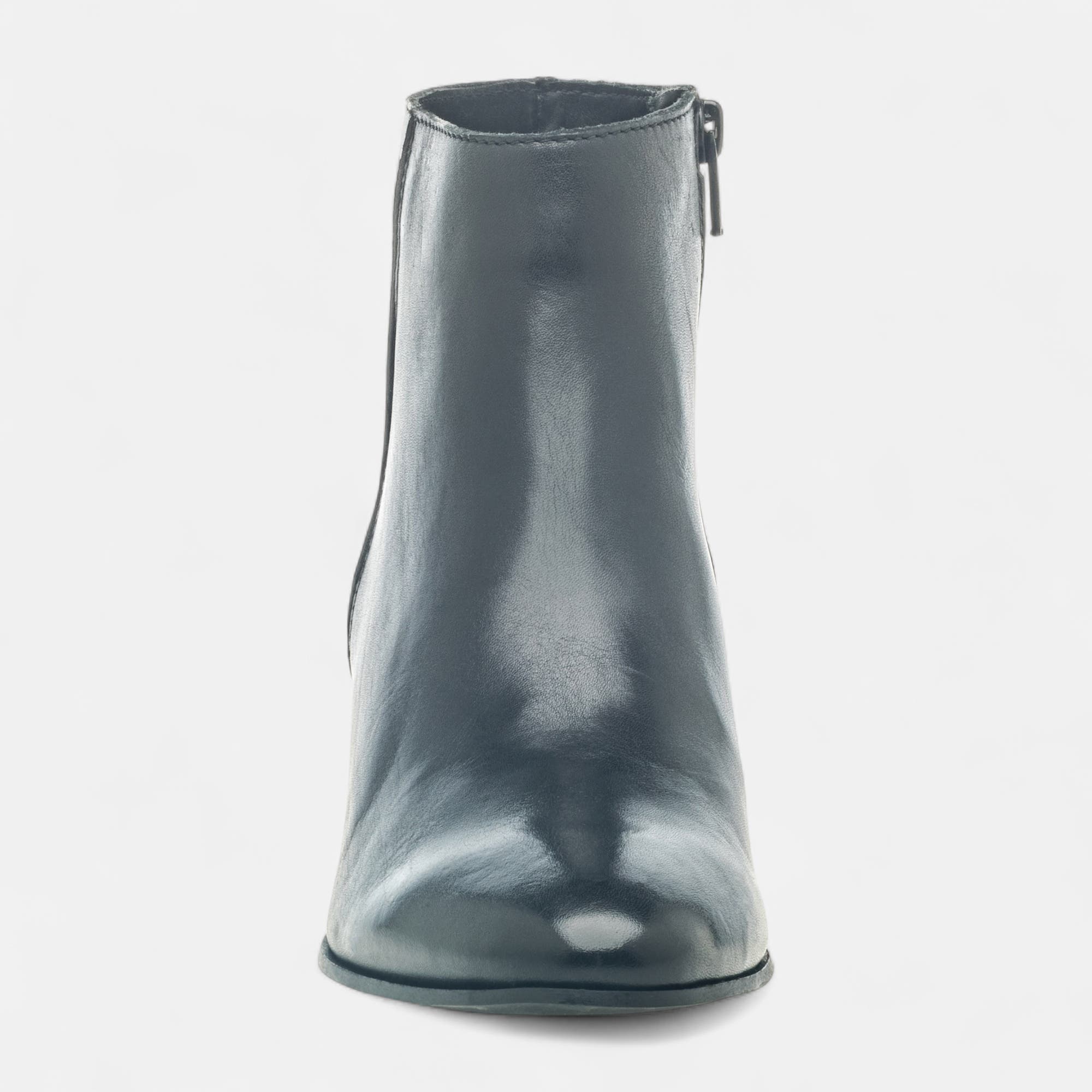 Bottines Femme en cuir noir vernis
