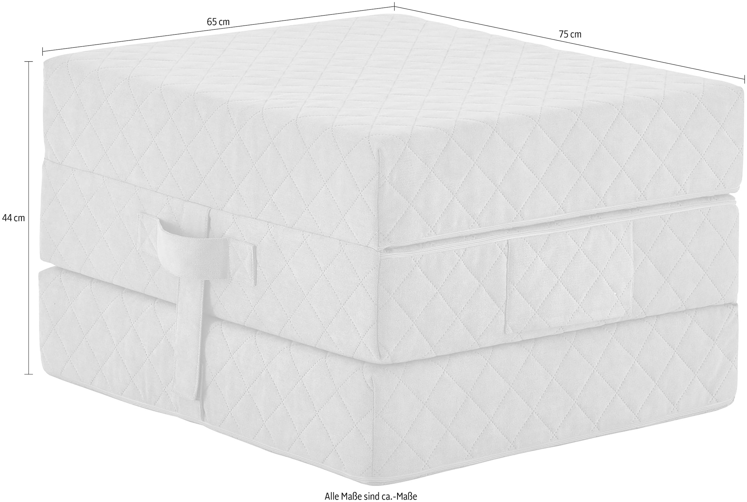 ATLANTIC home collection Sessel »Lenny« Sessel als Faltmatratze mit Gästebettfunktion