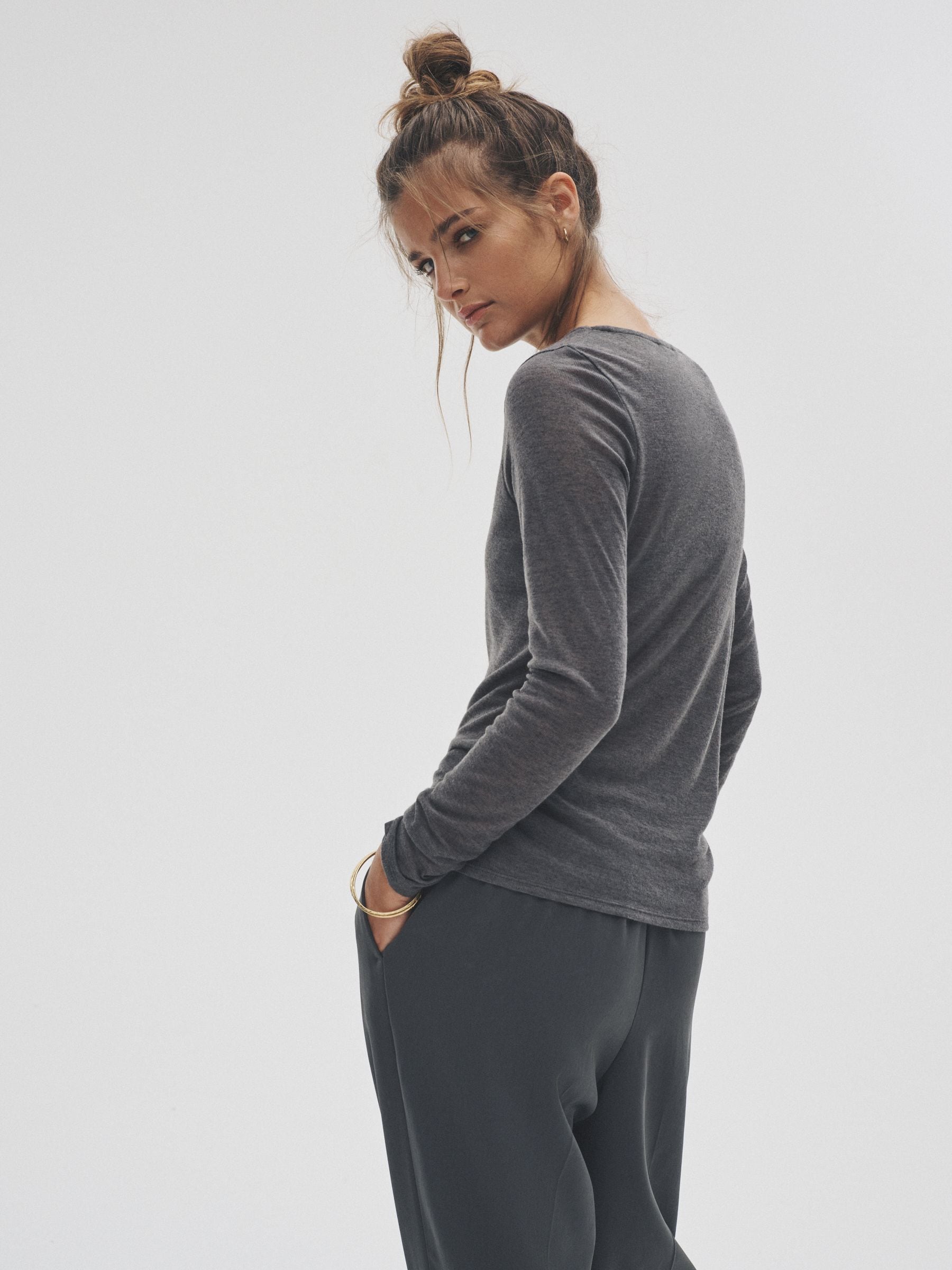 Zwart/grijs/wit - The Set 3 Pack Sheer Long Sleeve T-Shirts