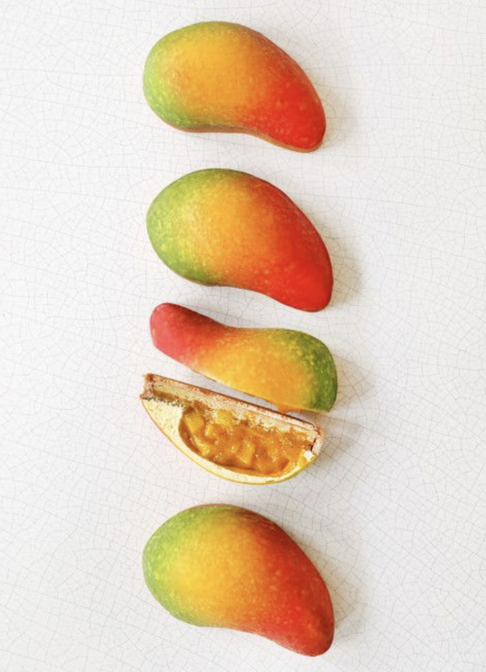 (3-fach) Silikon 3D Trend Früchte Kuchen Form DIY Gussform für Virale Frucht Desserts - Mango