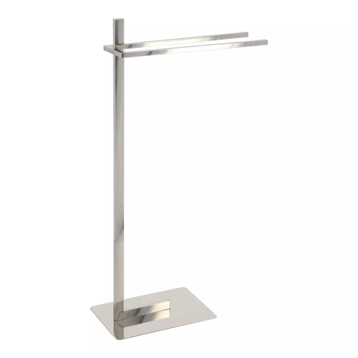 Porte serviette à poser 2 barres (H83 cm) Cromo Argent