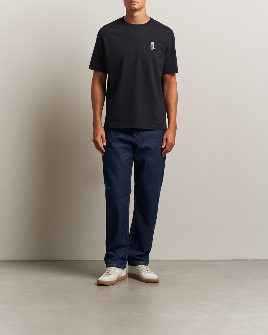 Maison Kitsuné Straight Fit Japanese Denim Jeans Indigo