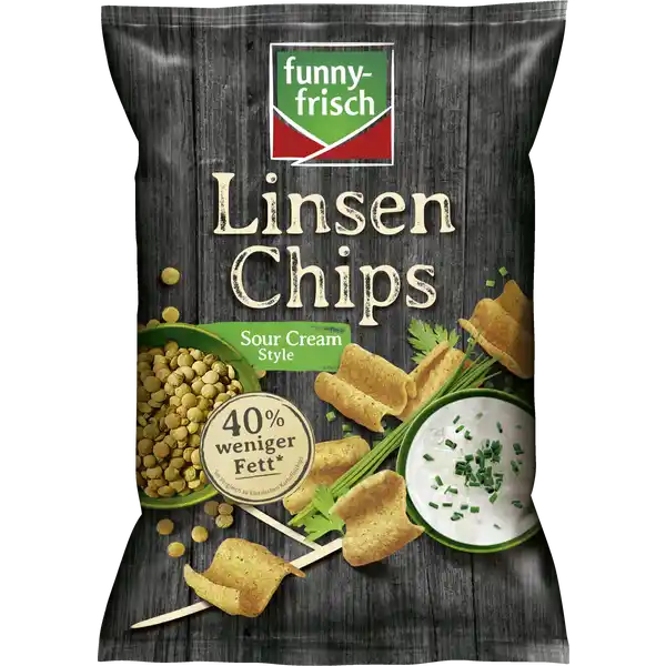 Linsen Chips Sour Cream Style