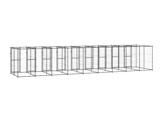 Chenil extérieur cage enclos 990 x 220 x 180 cm 02_0000362