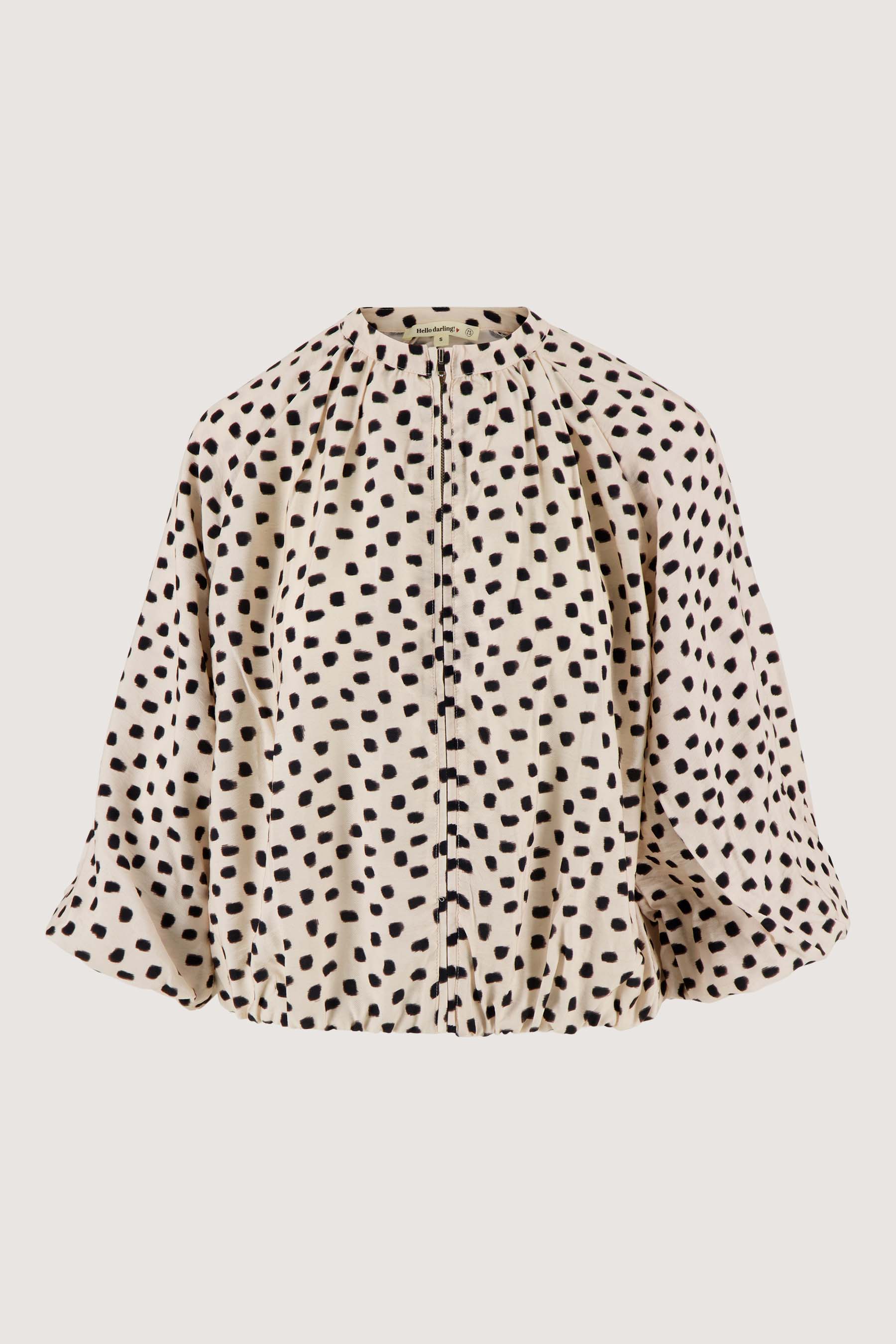 ballon bomber met stippen print