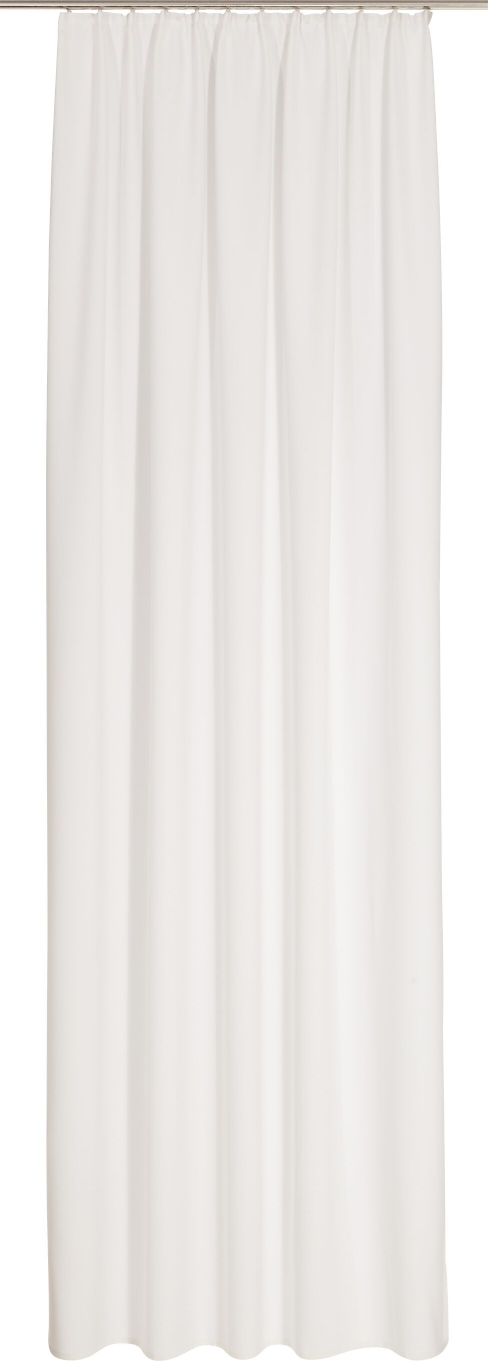 LUCIUS Fertigvorhang blickdicht - Weiss / B: 150.0 cm x H: 260.0 cm