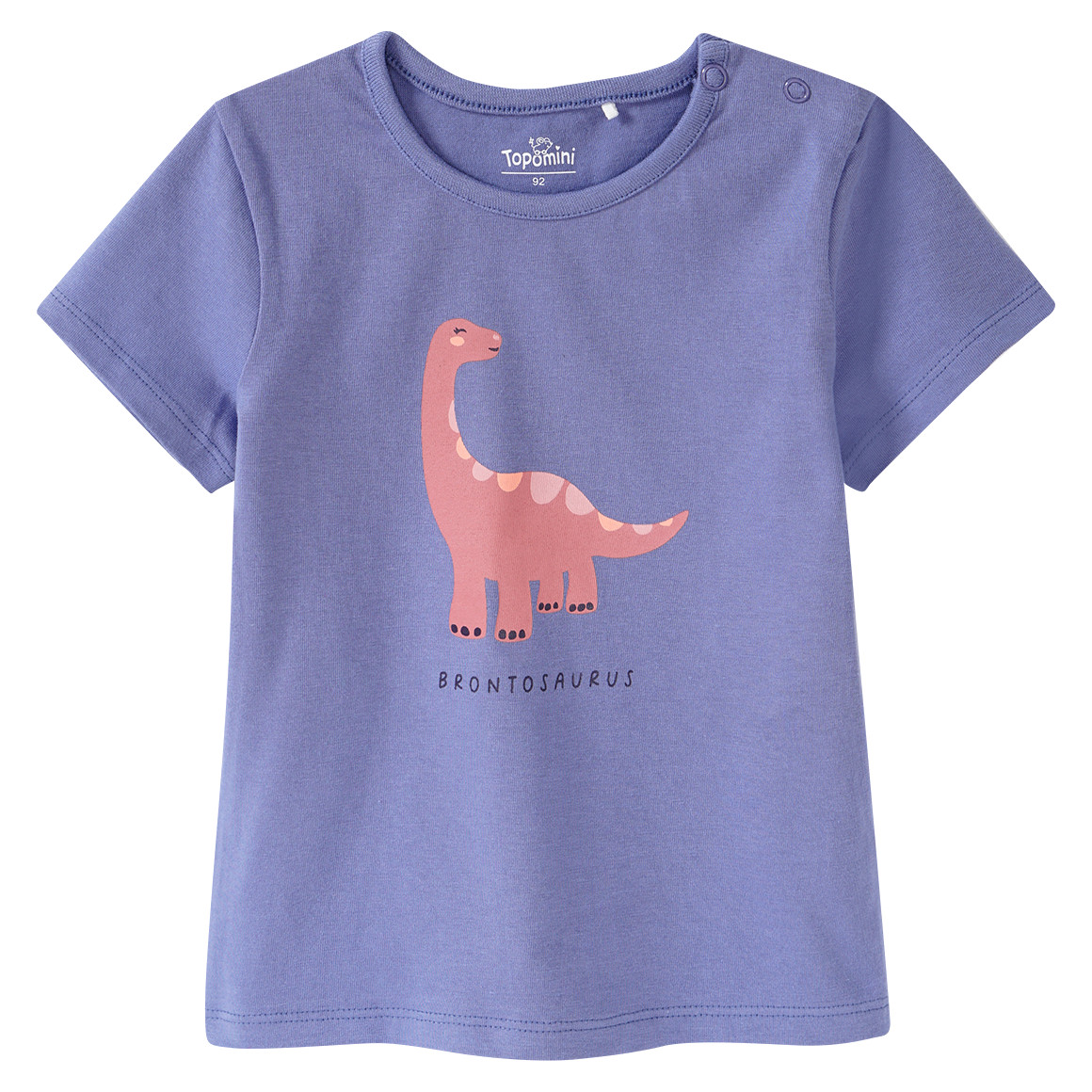 Topomini Baby T-Shirt mit Dino-Motiv lila