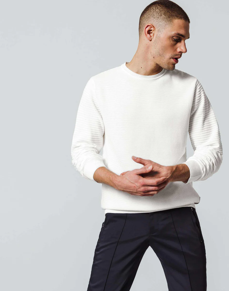 Pull Graphique Blanc