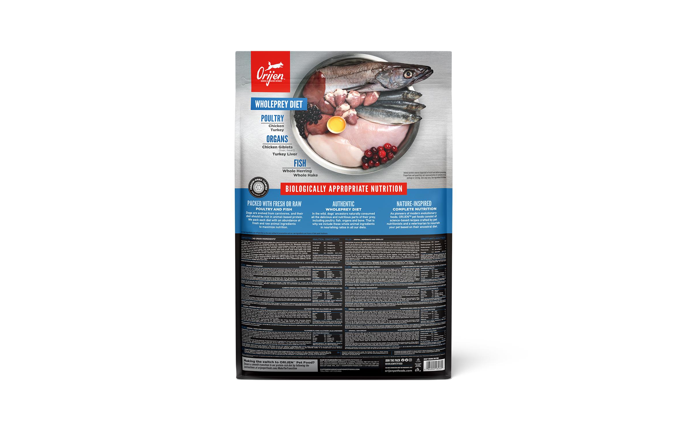 Trockenfutter Dog Original mit Geflügel & Fisch, 6 kgAlleinfutter für Hunde