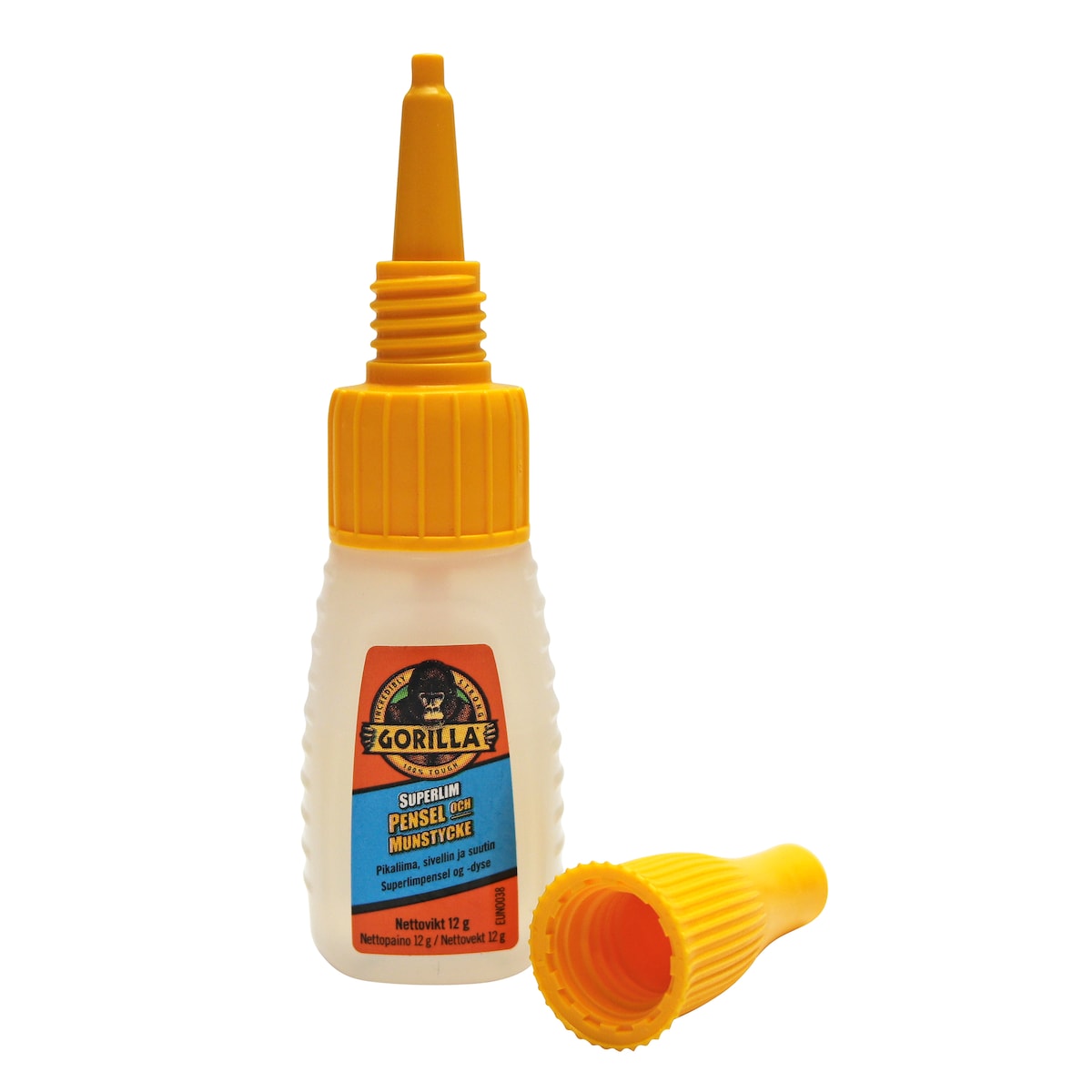 Gorilla Glue superlim med pensel og munnstykke 12 g