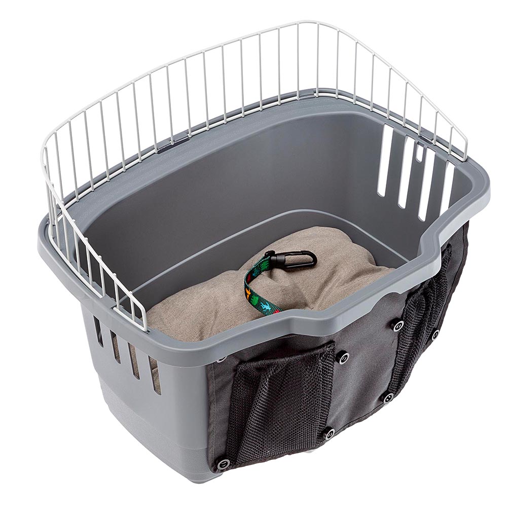 Ferplast transport vélo pour chiens de petite taille atlas bike 20 rapid panier pour vélo petits chiens maxi 7 kg avec coussin
