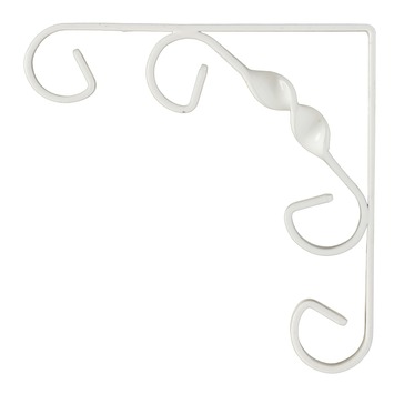 Plankdrager ornament wit 10x10CM