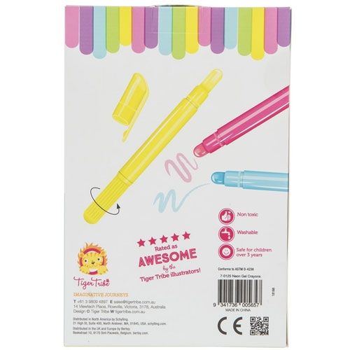 Tiger tribe neon gel stiften (5st)