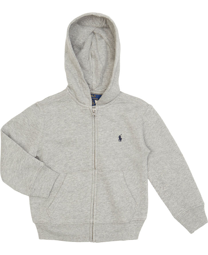 Polo Ralph Lauren Cotton-Blend-Fleece Hoodie Grå