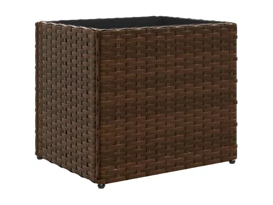 Jardinière bac lit surélevé résine marron 36 x 30 x 32 cm 02_0037518