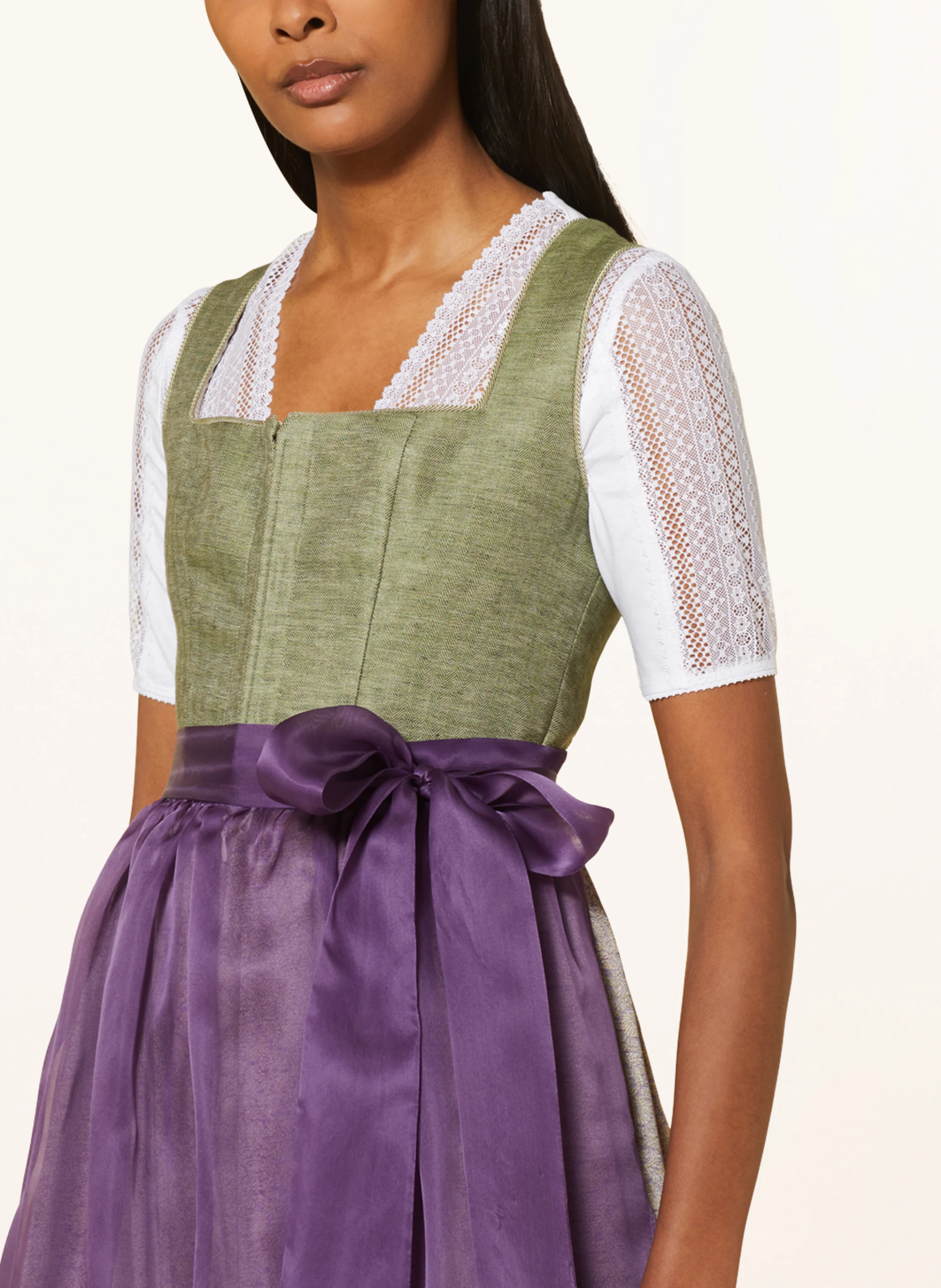 KINGA MATHE Dirndl ALCAMO mit Seide und Leinen