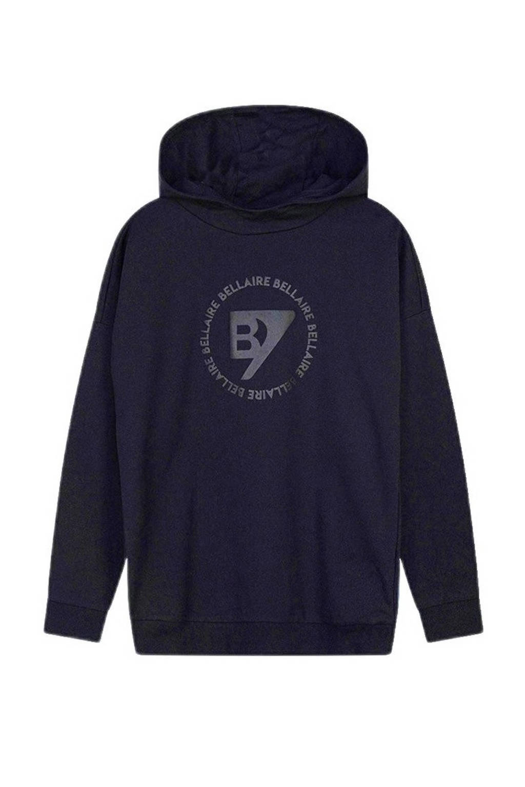 Bellaire hoodie met logo donkerblauw