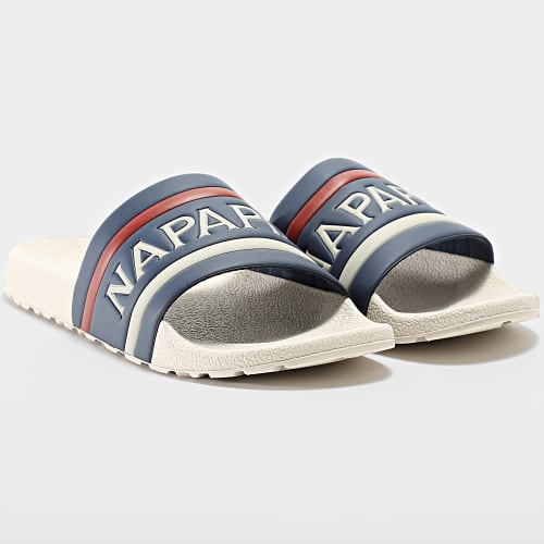 Claquettes Stream White Navy