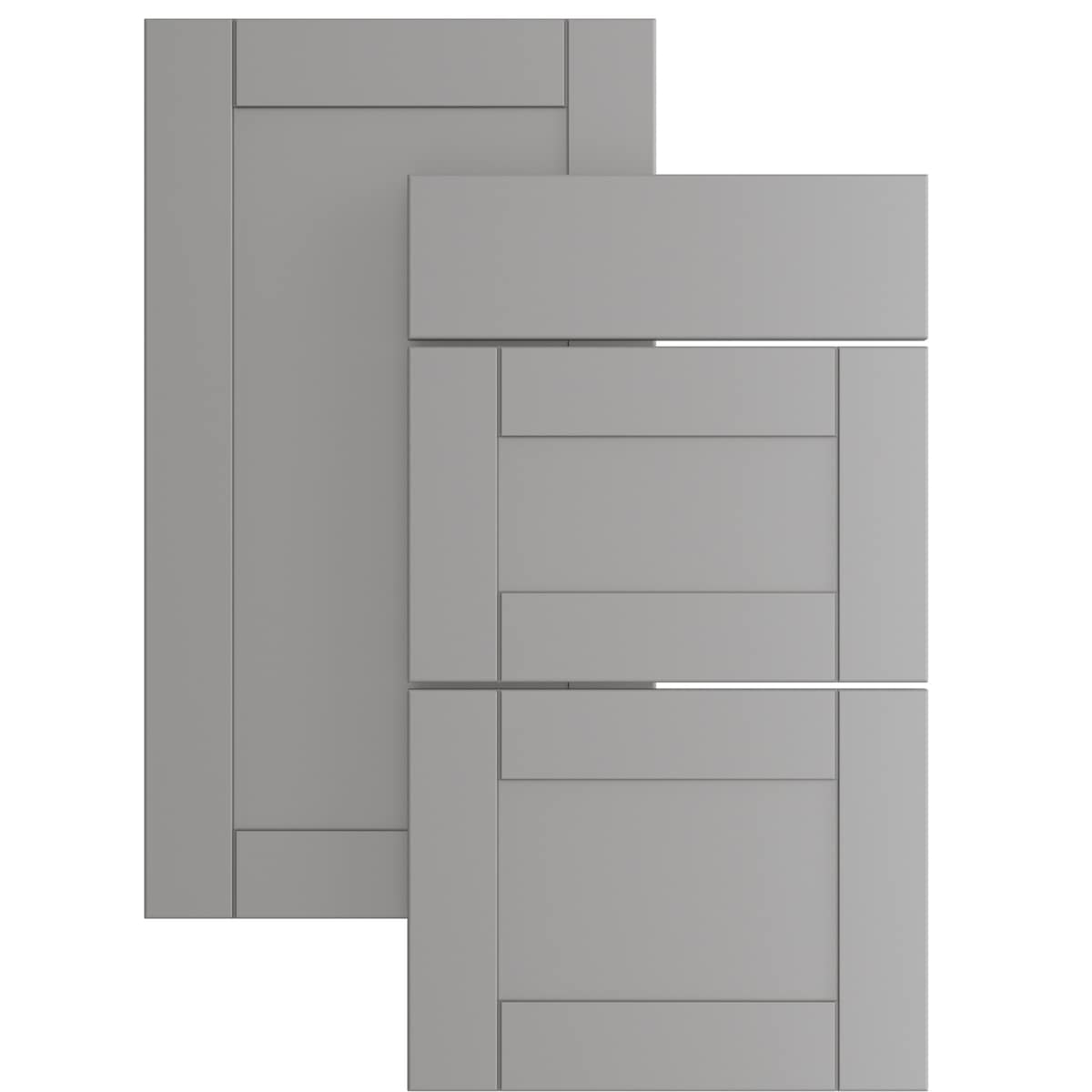 Epoq Shaker bunnskuffefront til kjøkken 60x35 (stålgrå)