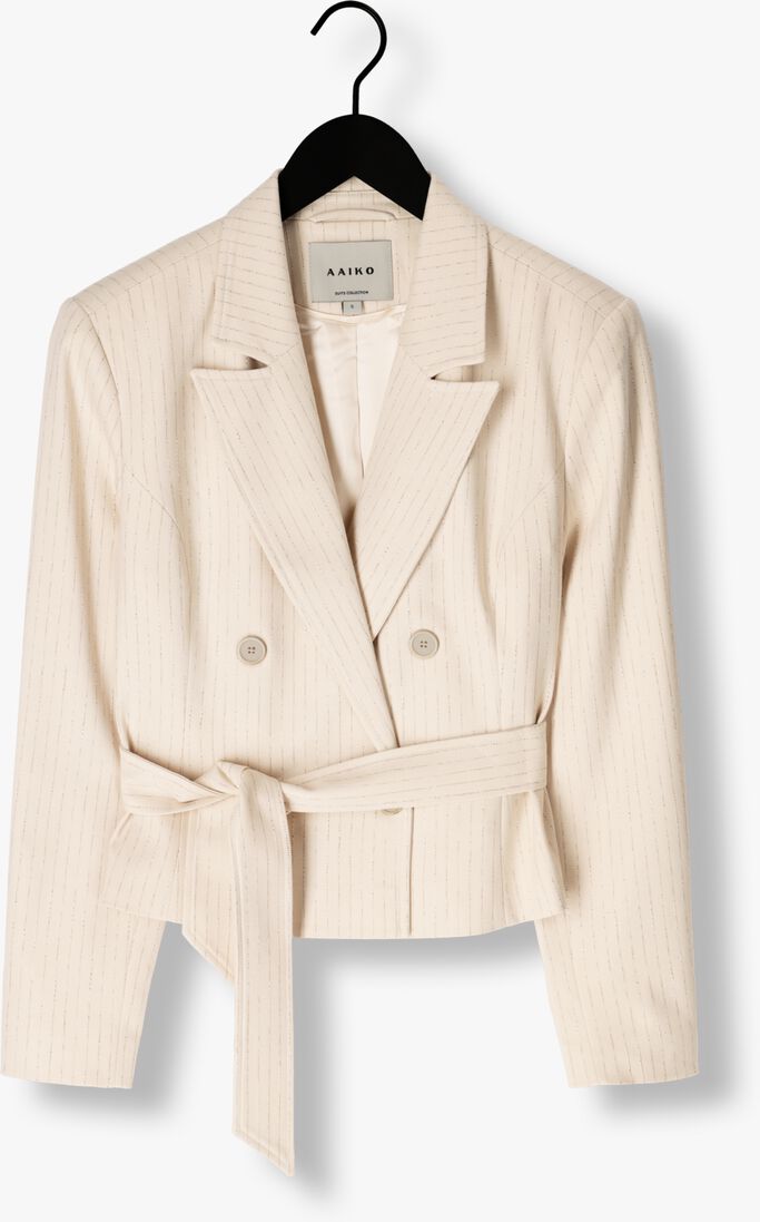 gebroken wit aaiko blazer mae stripe vis 526