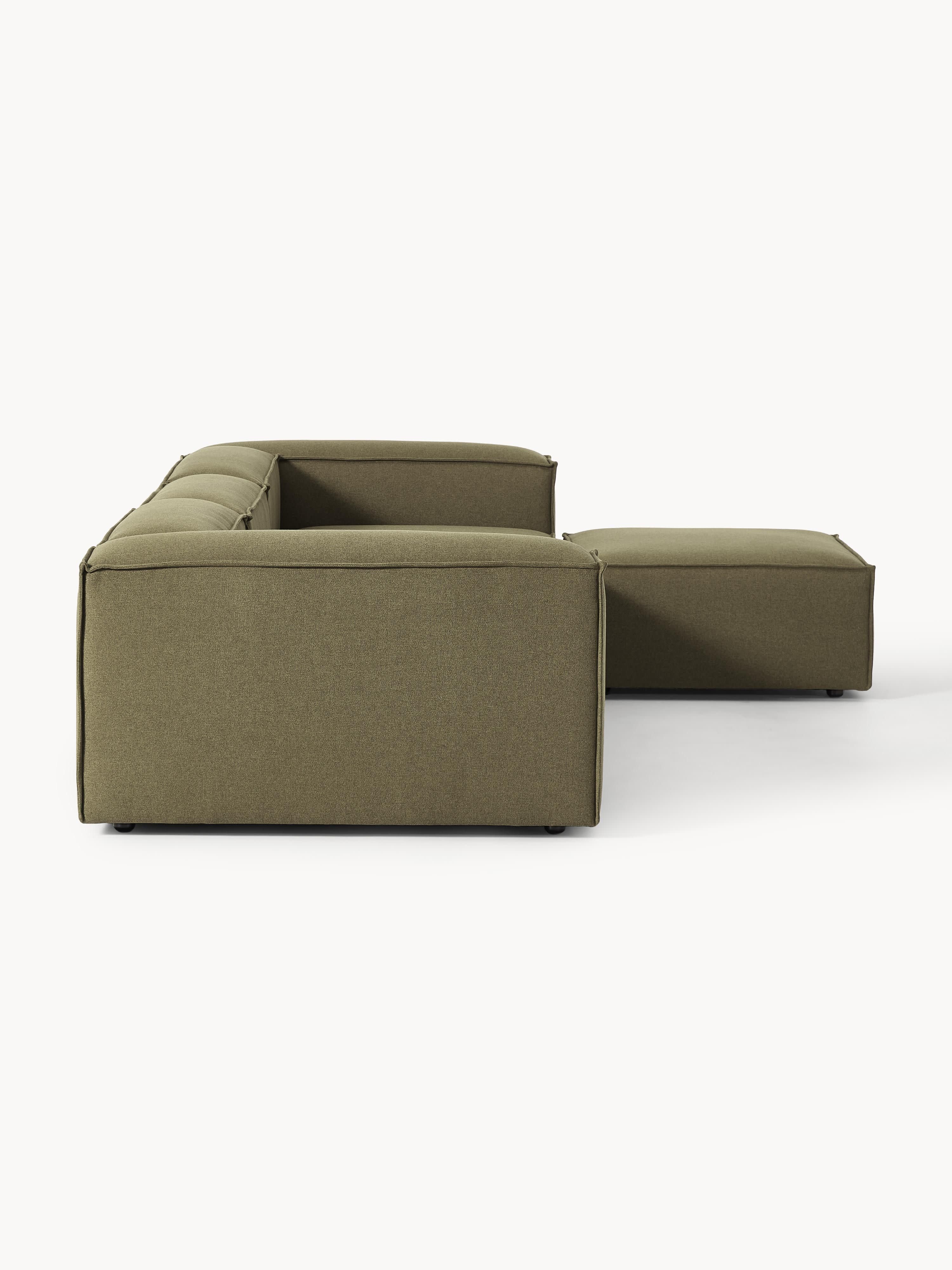 Modulaire bank Lennon (4-zits) met poef (links/rechts)