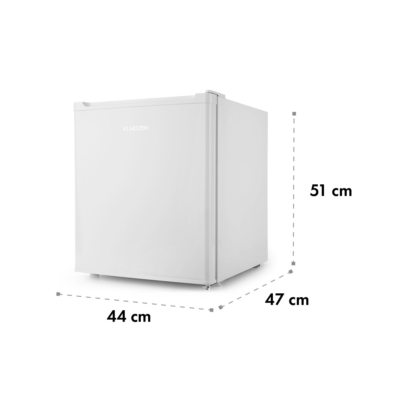 Snoopy Eco Mini-Kühlschrank mit Gefrierfach 41 Liter 39dB Weiß