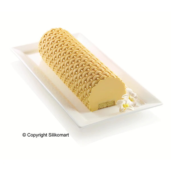Tapis décors pour bûche silicone Tresse Magic Buche Silikomart