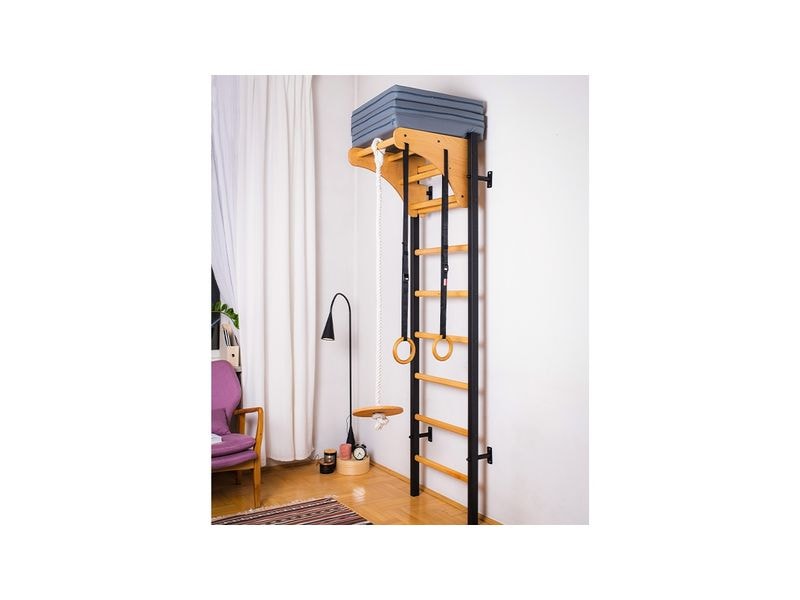 BenchK Gymnastikmatte klappbar, Grau Gymnastikmatratze für Sprossenwände