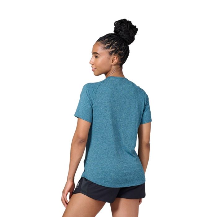 Odlo Dame T-shirts T-shirt Crew Neck Short Sleeve Run Easy Blå