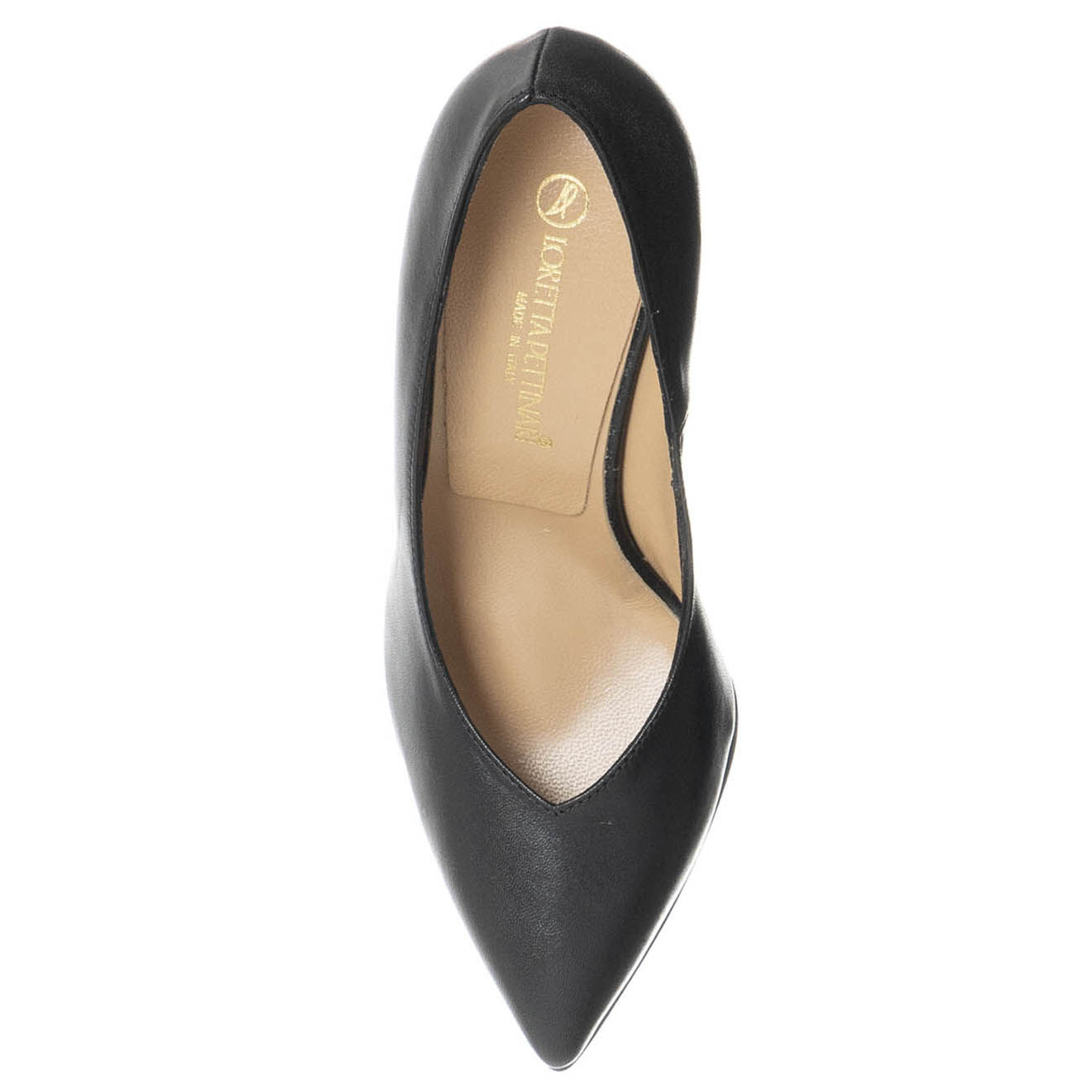 Loretta Pettinari Escarpins en Cuir Silla noirs - Talon 7 cm