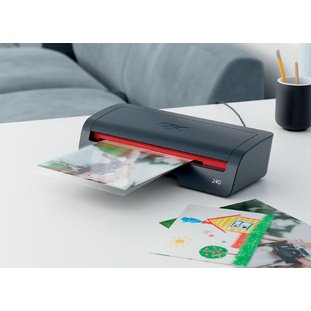 Plastifieuse 240, jusqu'au format A4, noir/rouge