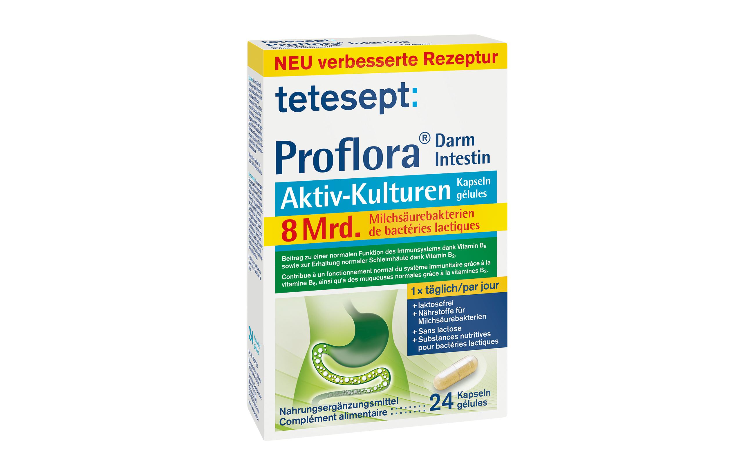 ProFlora Darm Aktiv 24 KapselnNahrungsergänzungsmittel für den Darm