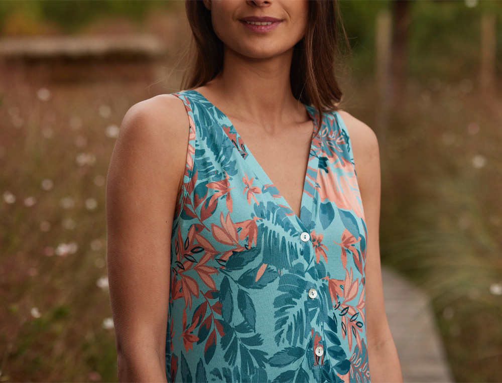 Robe longue-Balade exotique