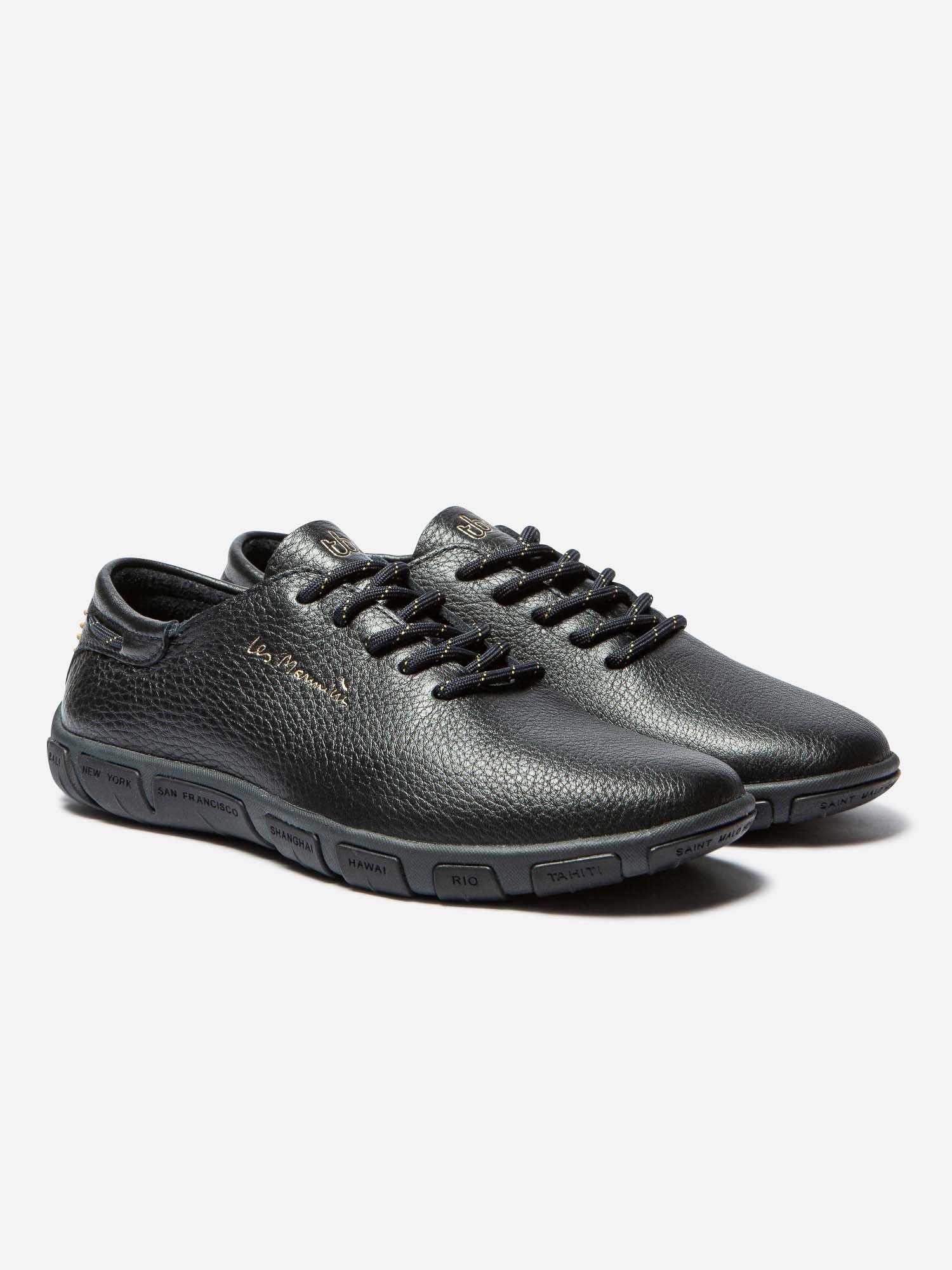 Tennis Femme Confort Cuir Marine
