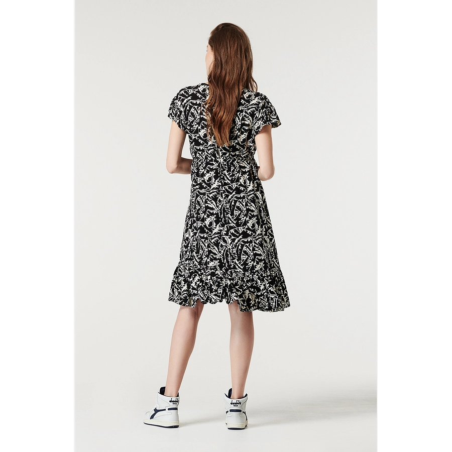 SUPERMOM Kleid Leaf Black