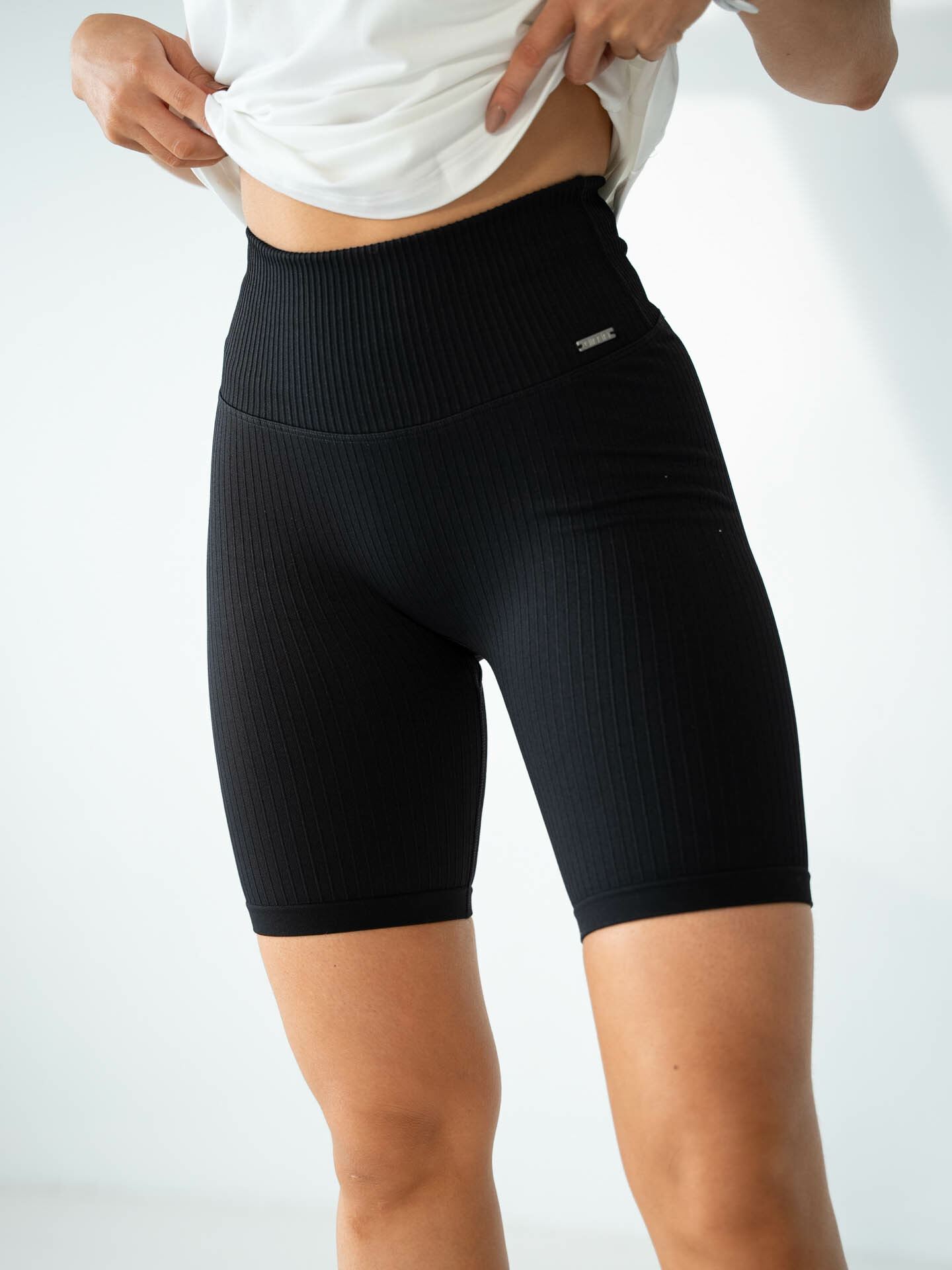 Ribbed Seamless Biker Shorts